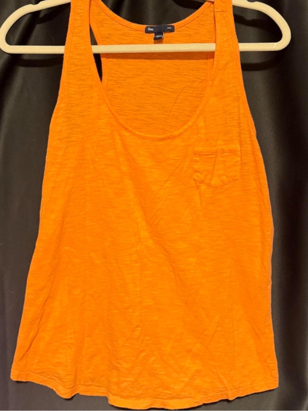 GAP Orange Racerback Pocket Tank